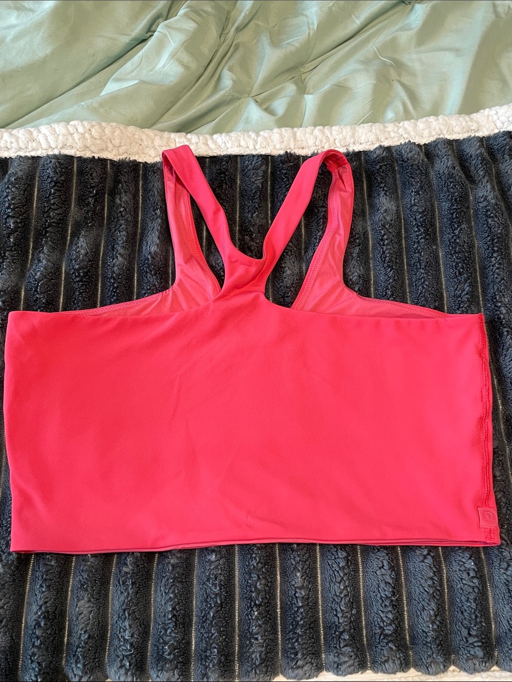 Lululemon Bend This V and Racer Bra Light Support A-C Cups Glaze Pink Size L/XL - Picture 5 of 10